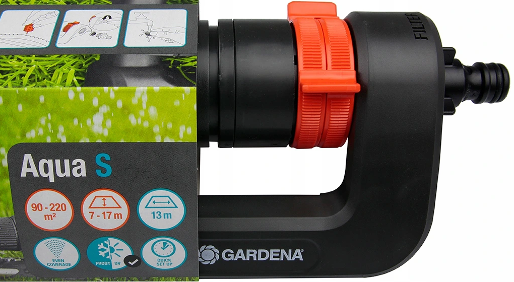 Дождеватель Gardena Aqua l (18704-20.000.00). Gardena Aqua Rall s. Gardena po Box 7454 s-103 92.